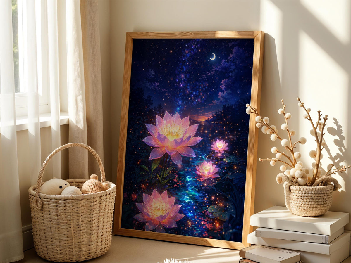 Starry Lotus Flowers