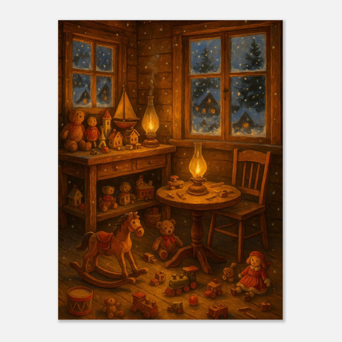 Warm Christmas Interior