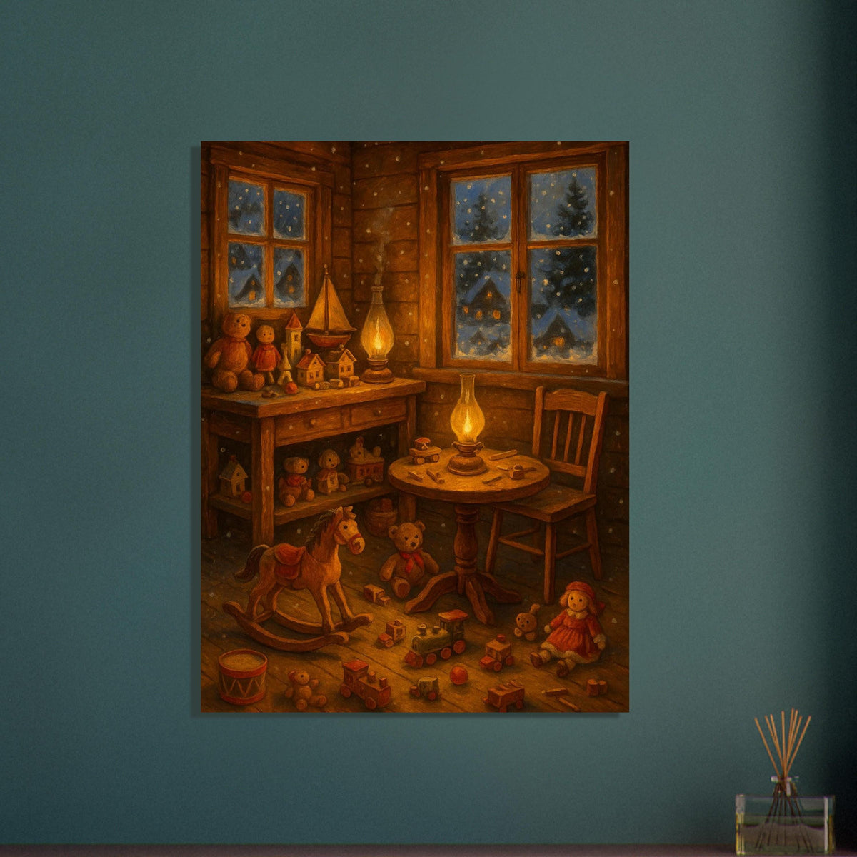 Warm Christmas Interior