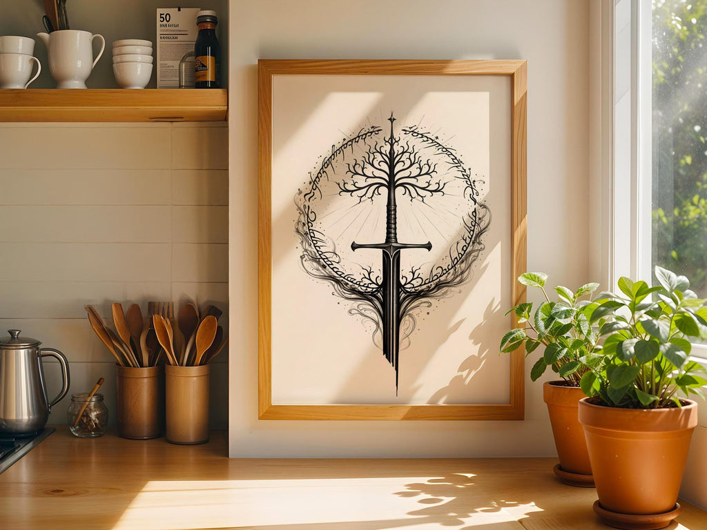 Tree of Gondor with Broken Sword