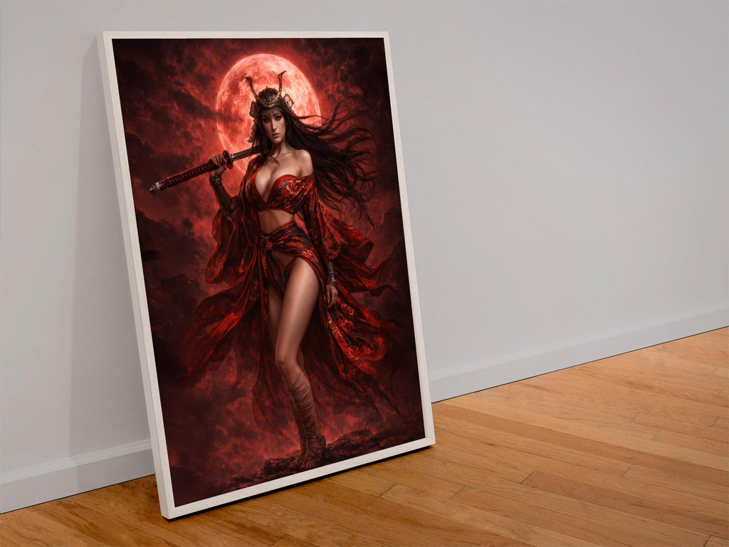 Red Moon Samurai Goddess