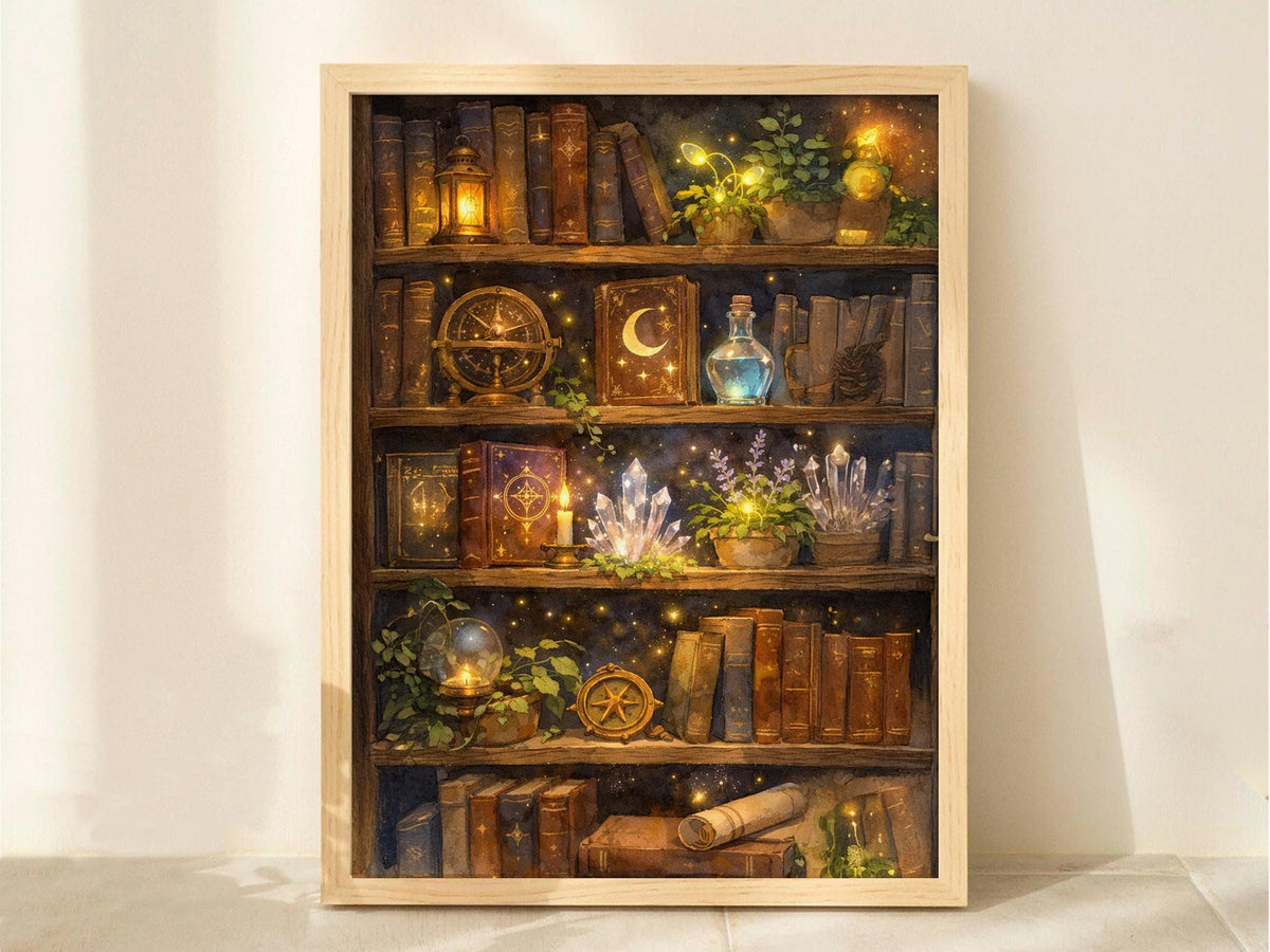 Magical Vintage Bookshelf
