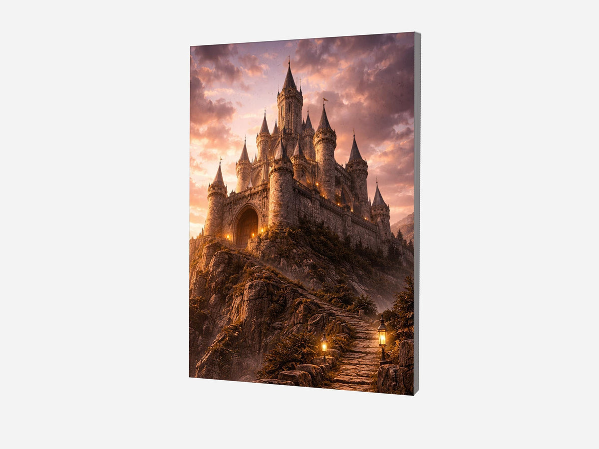 Fantasy Sunset Castle