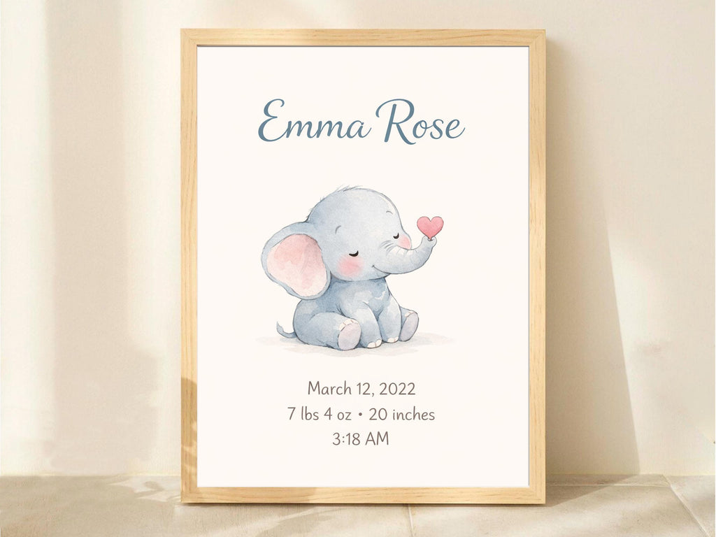 Personalized Baby Elephant Nursery