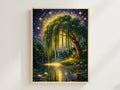 Moonlit Willow Tree