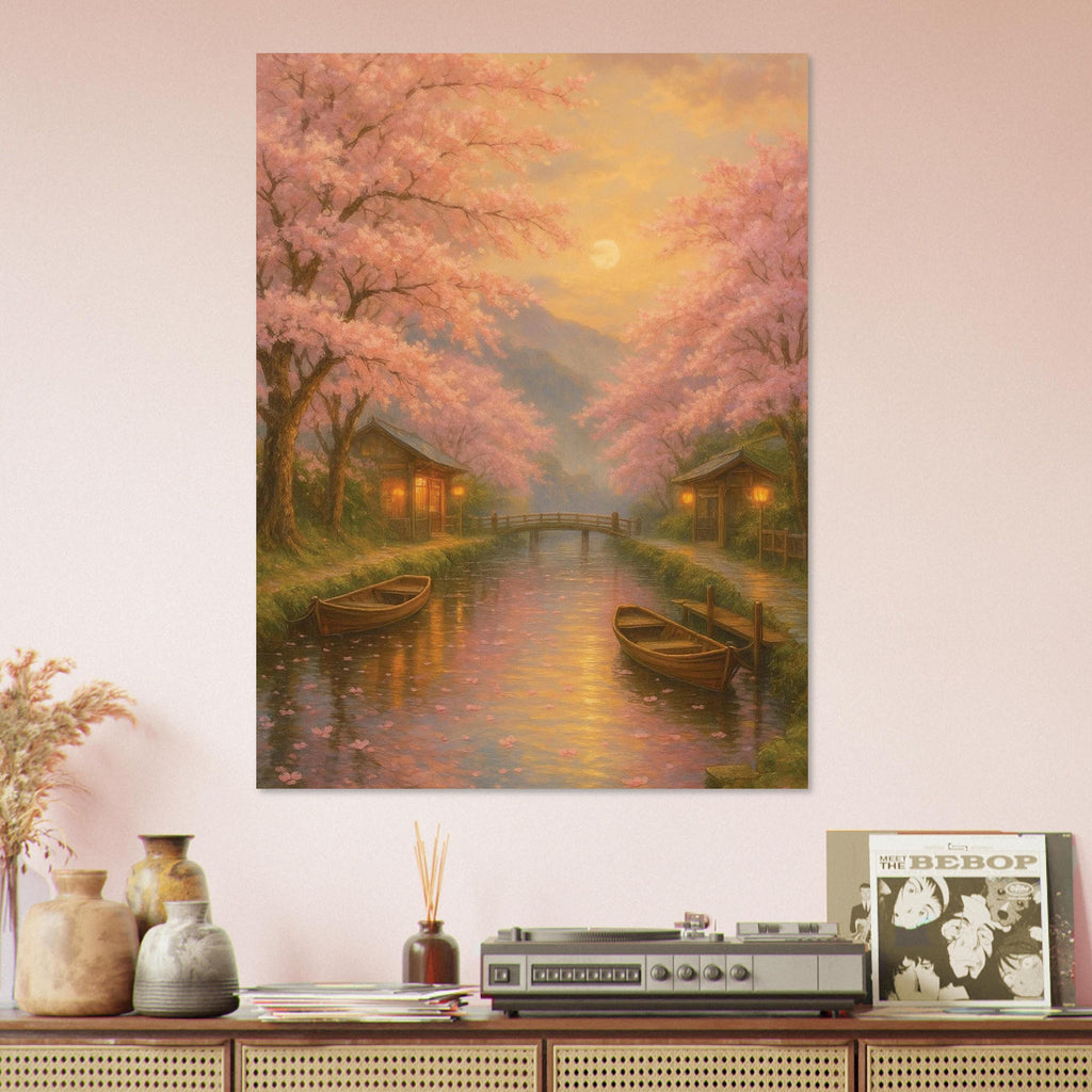 Japanese Sakura River