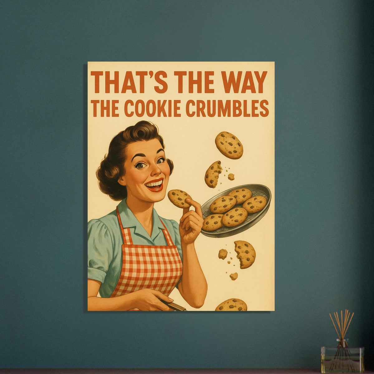 Retro Cookie Baking Woman