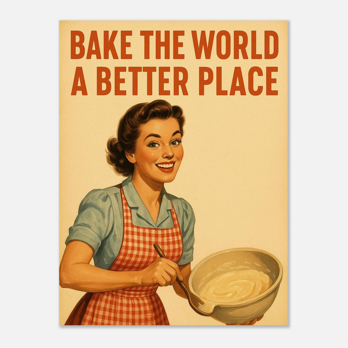 Vintage Baking Woman