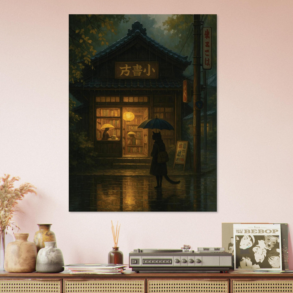 Rainy Japanese Bookstore
