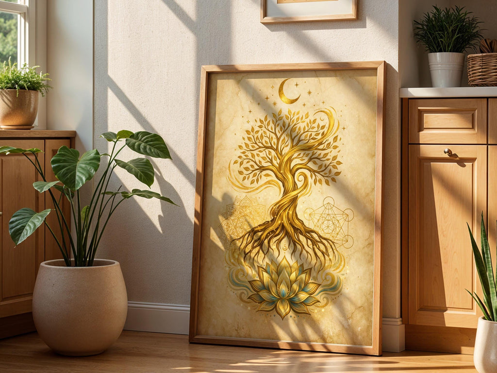 Golden Lotus Tree of Life