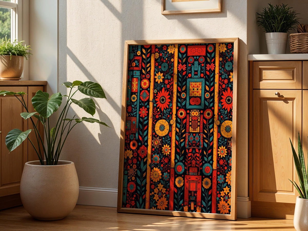 Colorful Boho Floral Pattern
