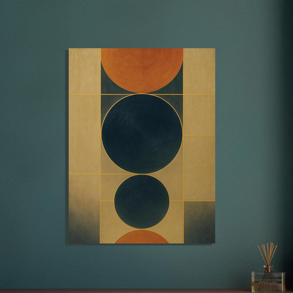 Celestial Blue Copper Geometry