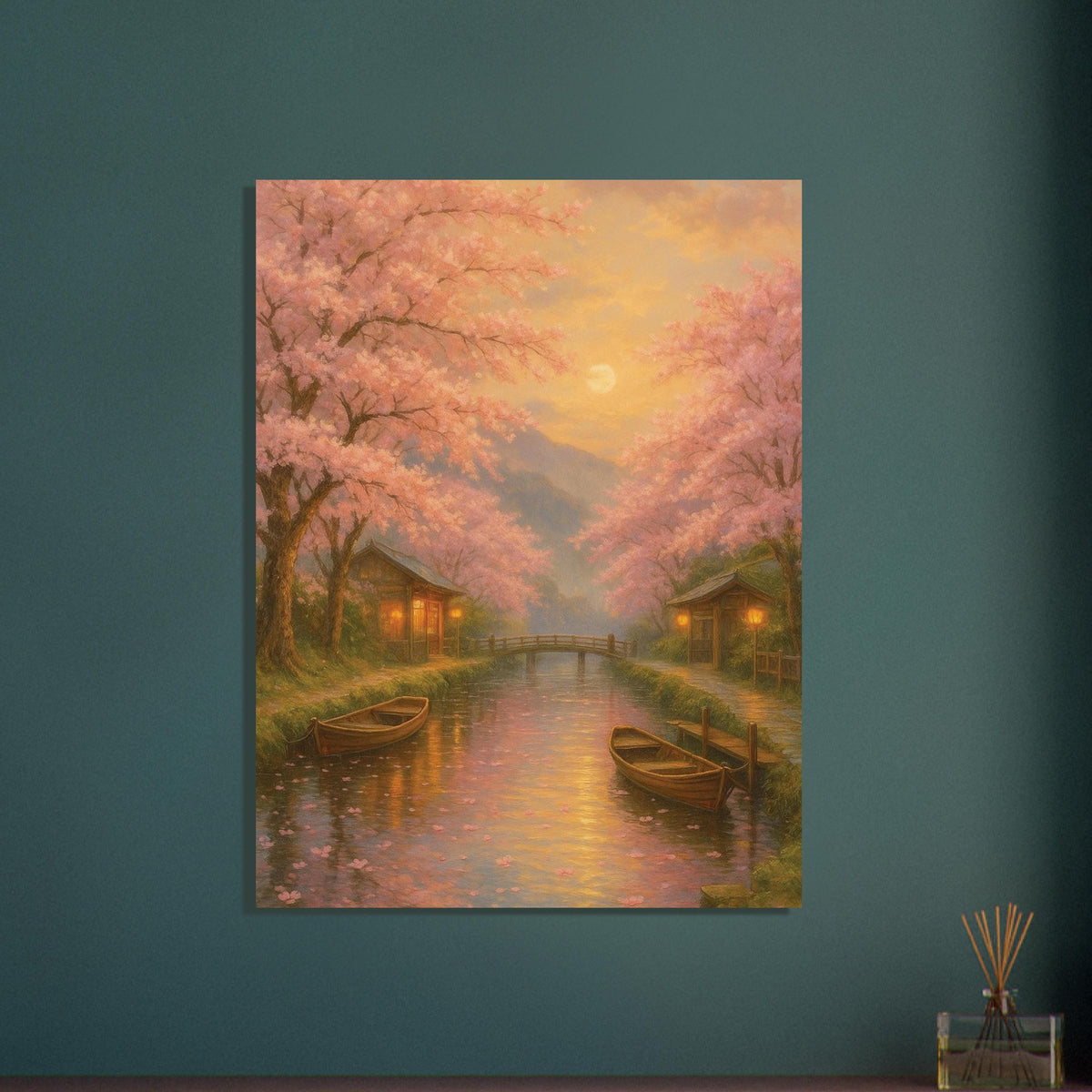 Japanese Sakura River