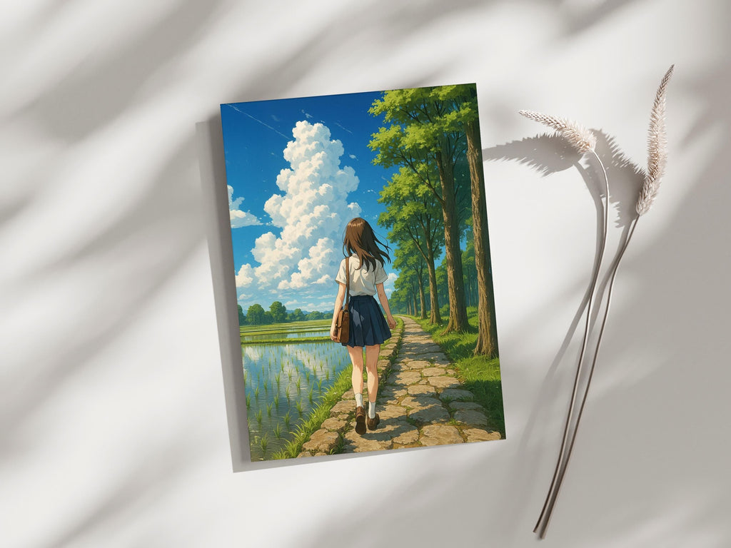 Anime Summer Countryside Girl