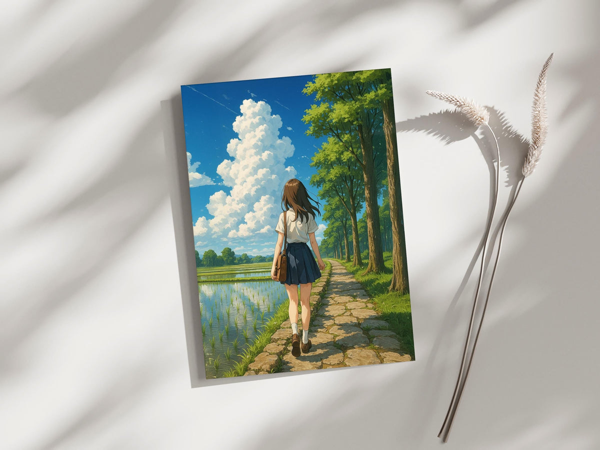 Anime Summer Countryside Girl