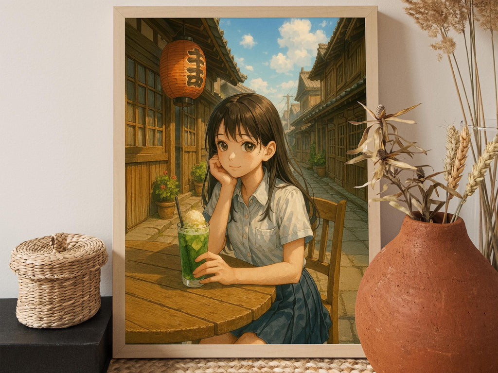 Cozy Anime Cafe Girl