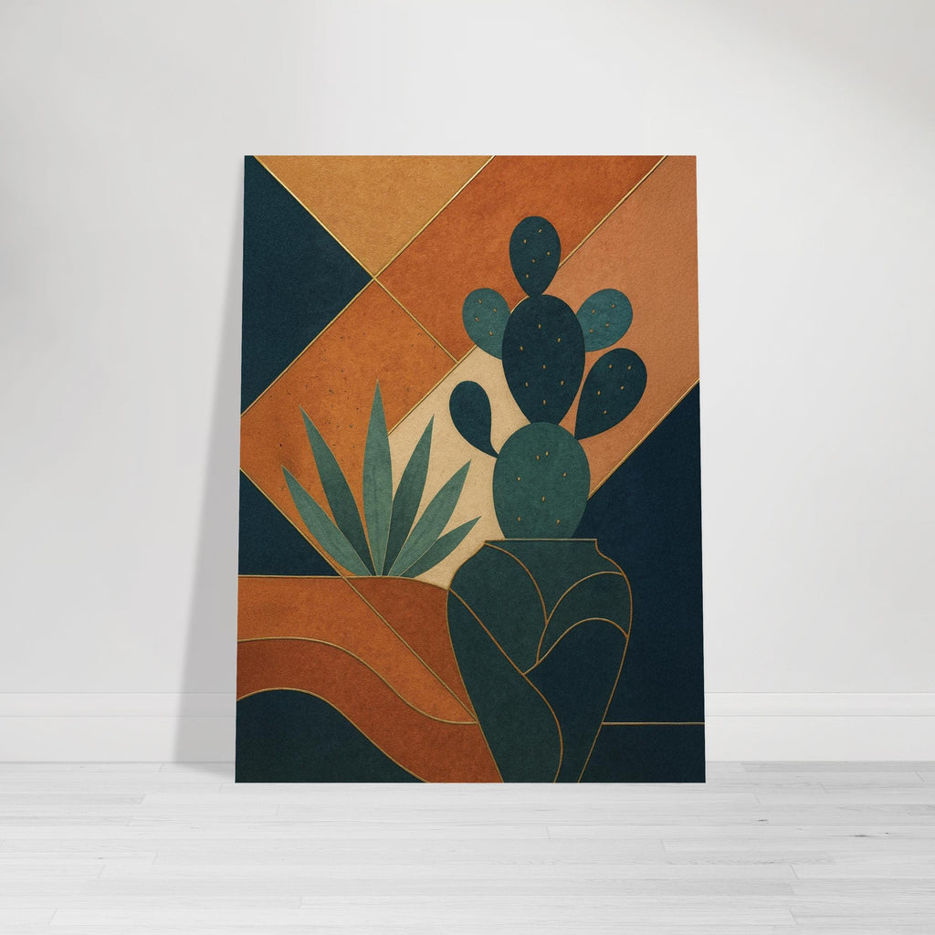Abstract Desert Cactus