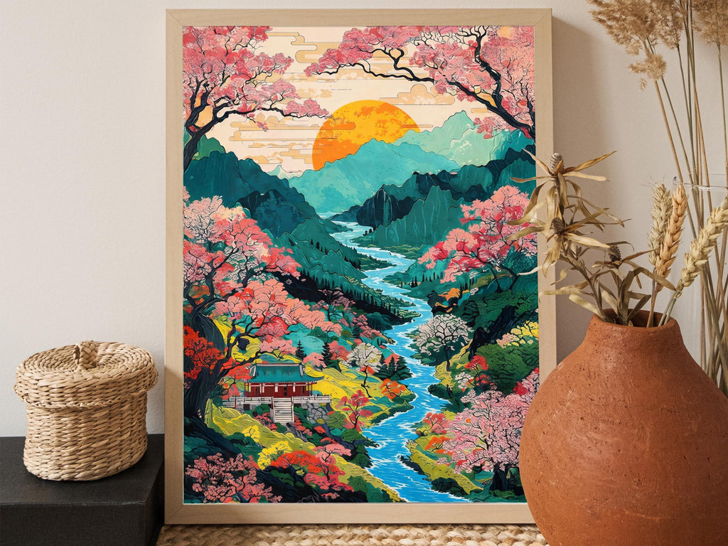 Vibrant Sakura Valley