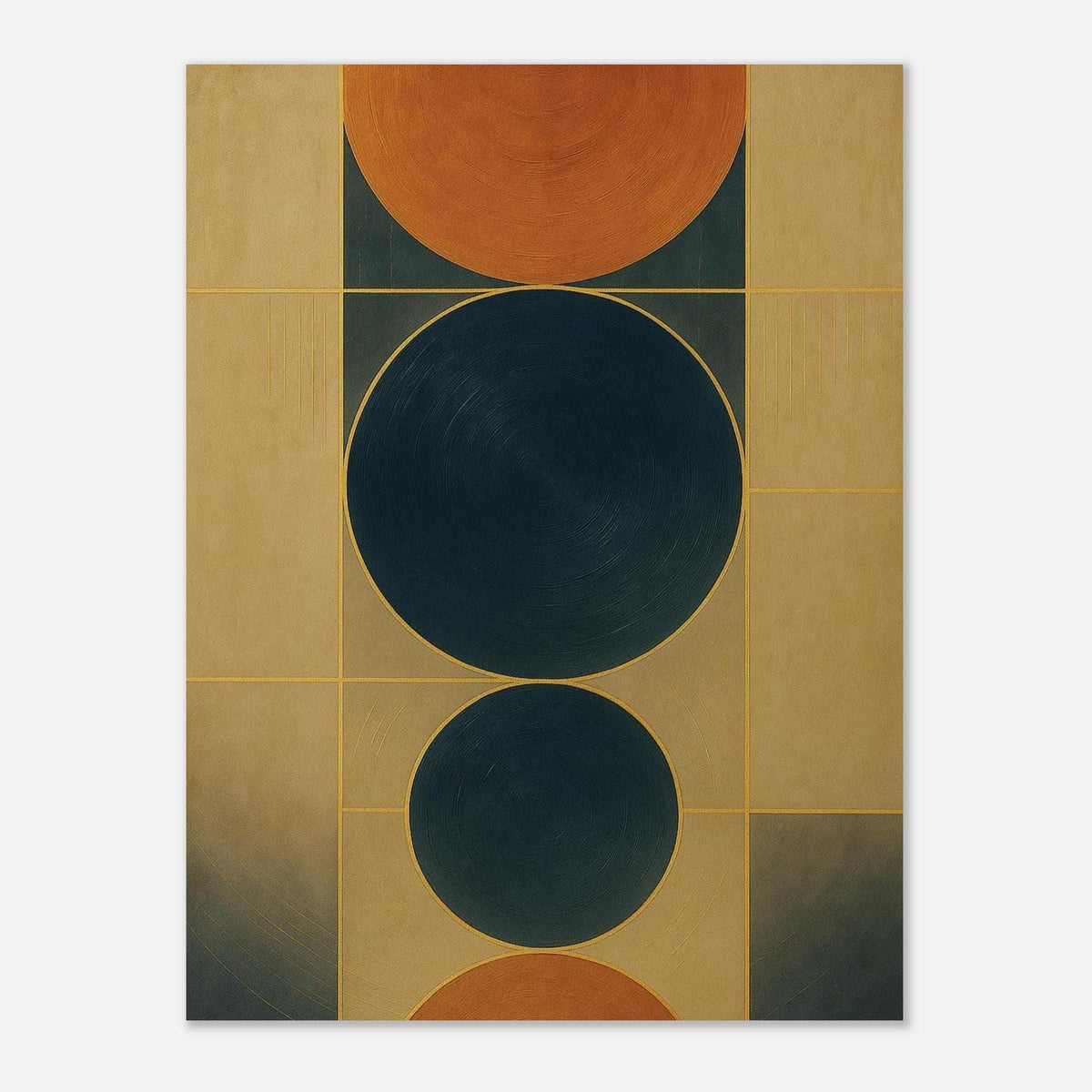 Celestial Blue Copper Geometry