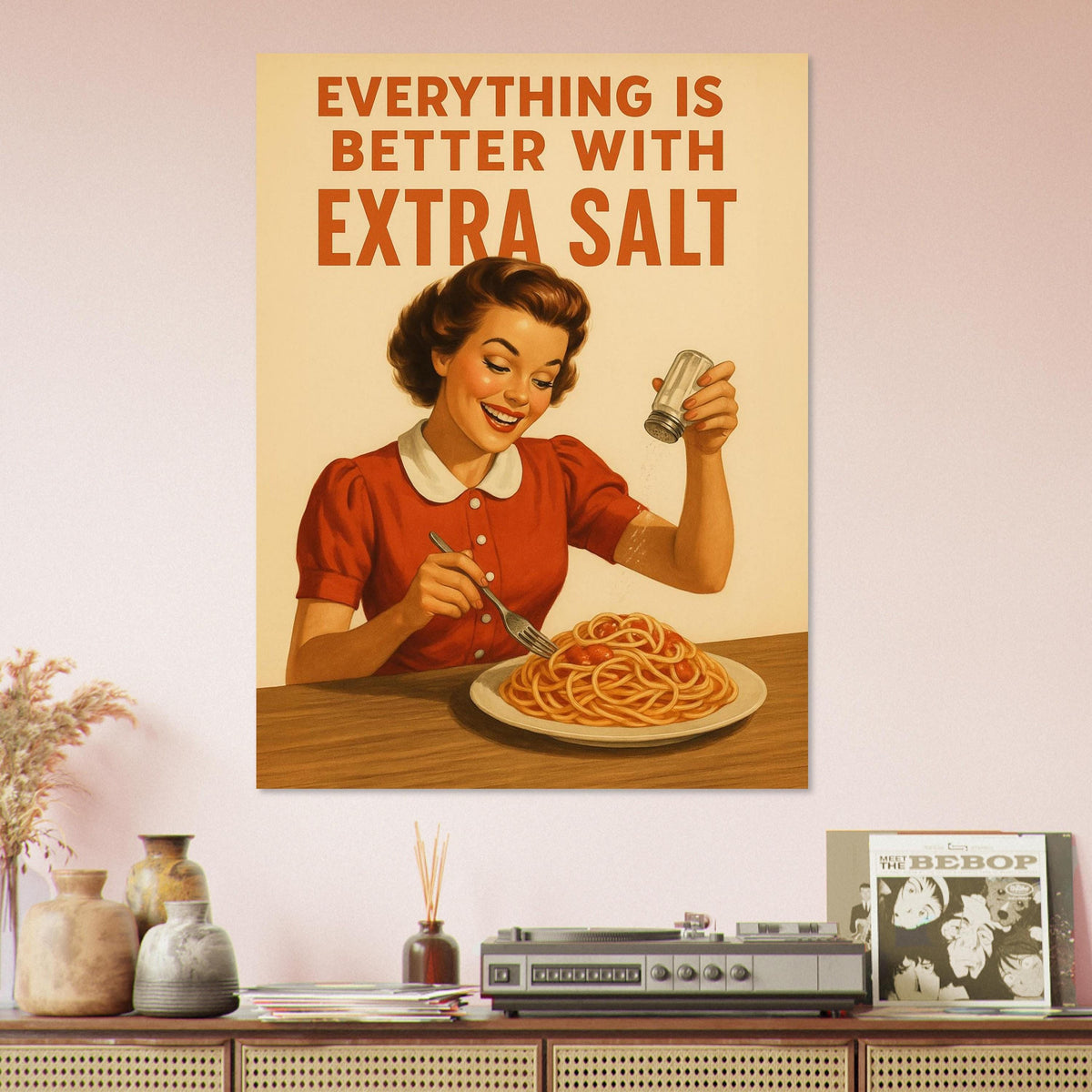 Retro Housewife Cooking