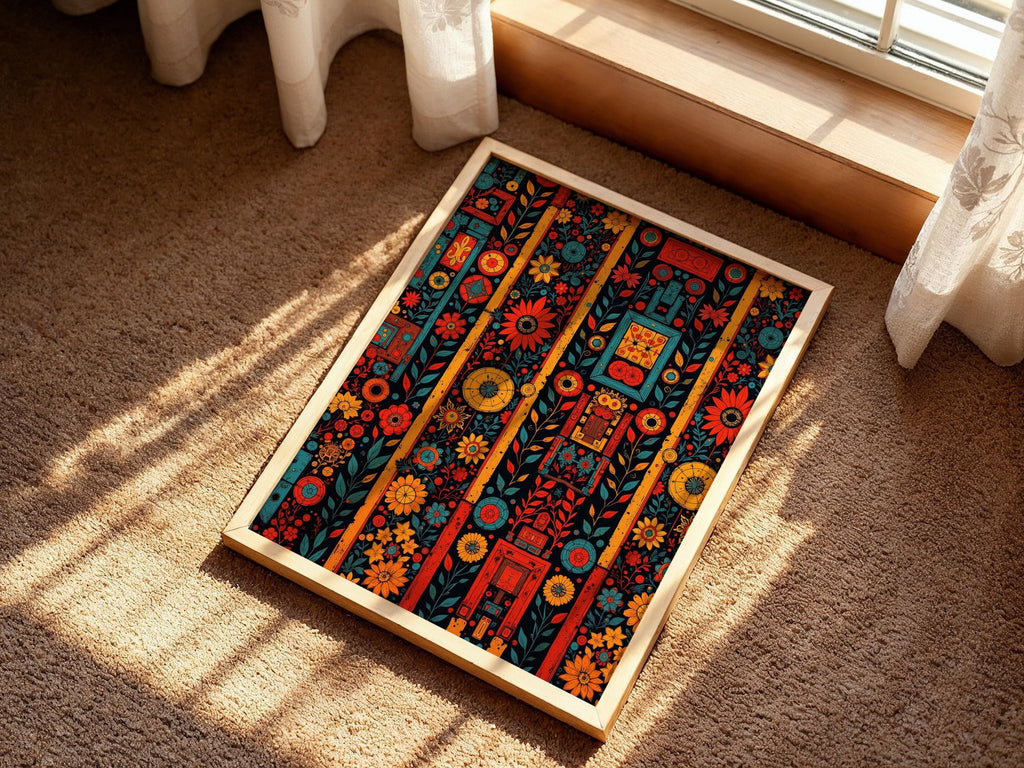 Colorful Boho Floral Pattern