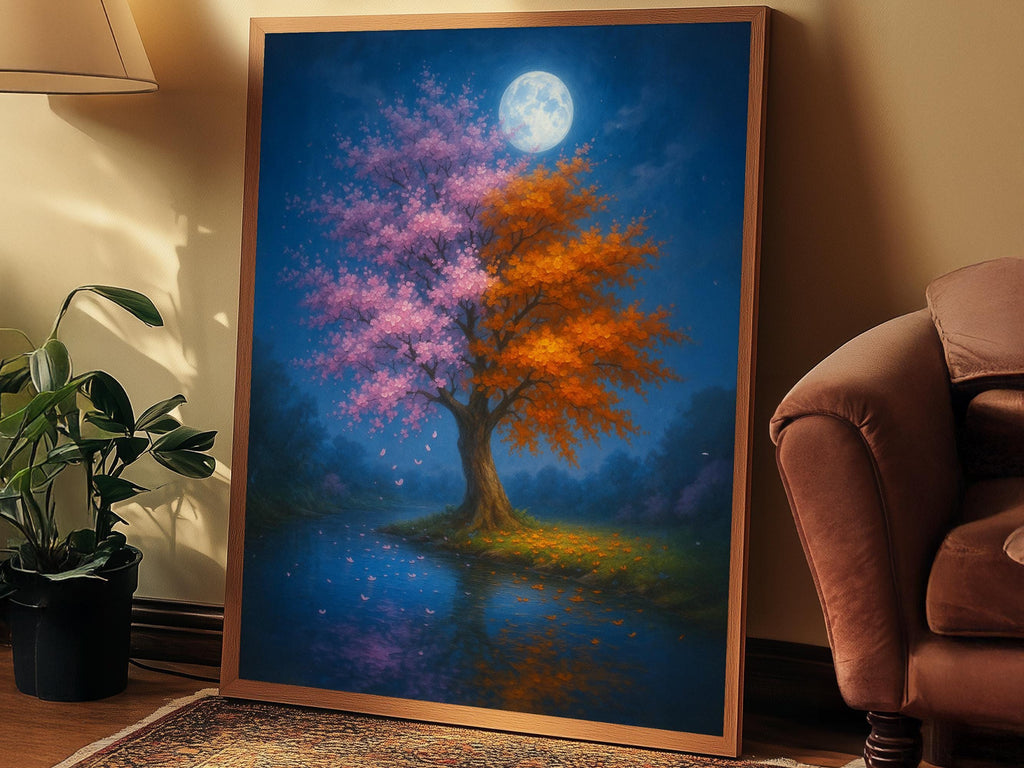 Four Seasons Moon Tree