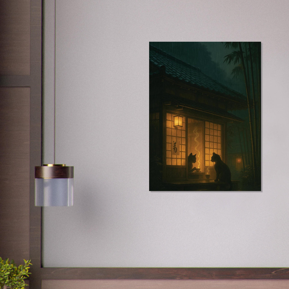 Rainy Japanese Tea House