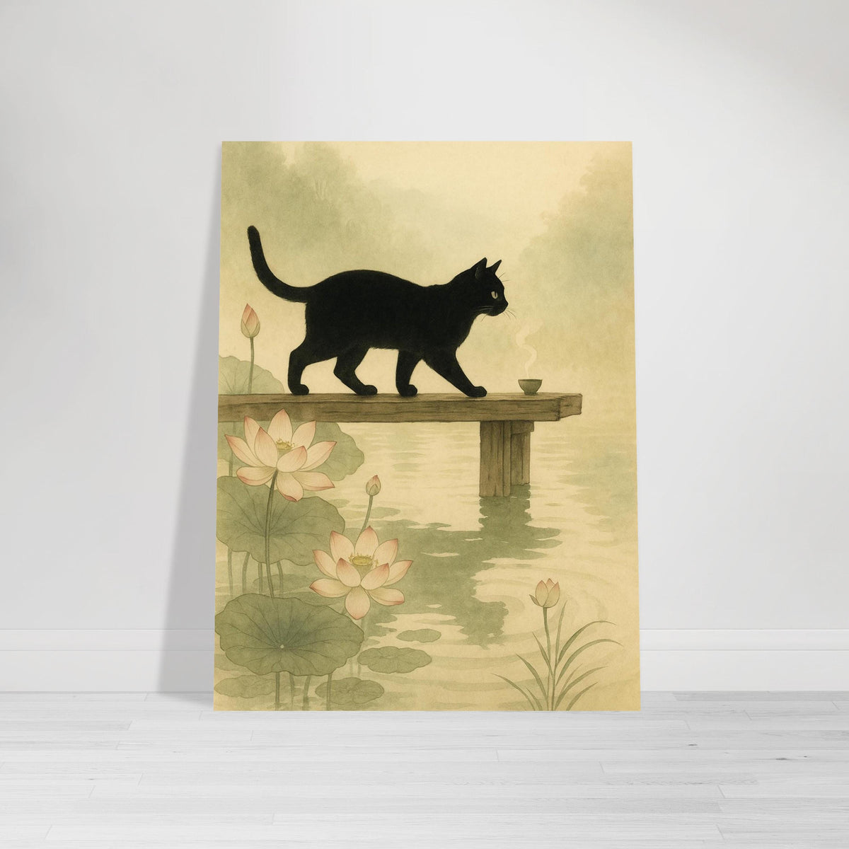 Black Cat Lotus Pond