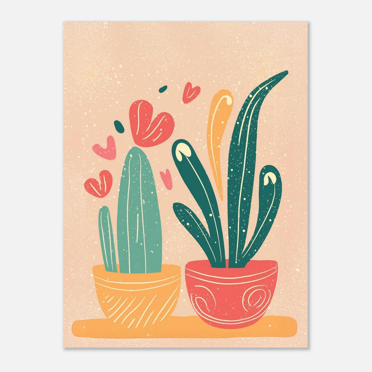 Modern Colorful Cactus