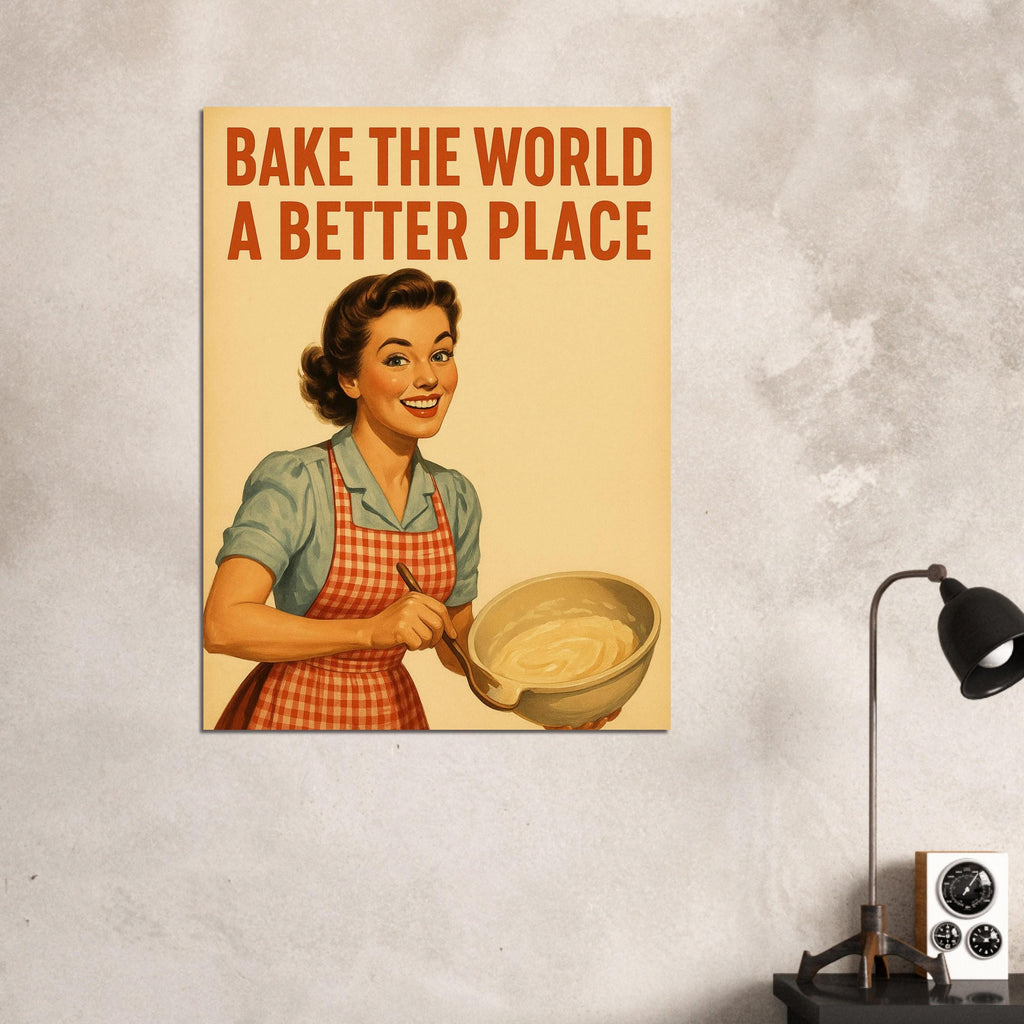 Vintage Baking Woman