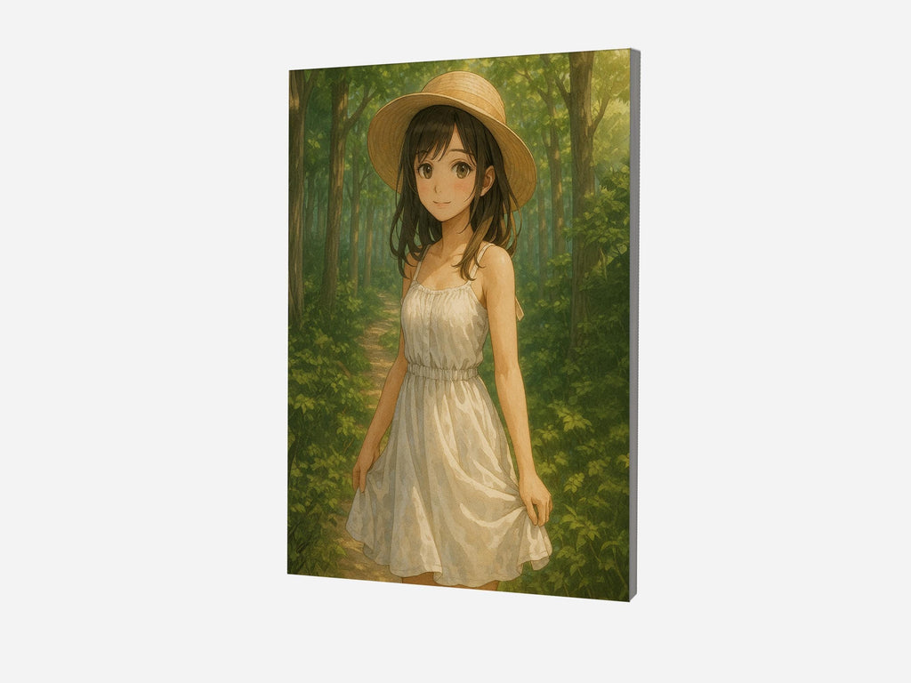 Whimsical Forest Anime Girl