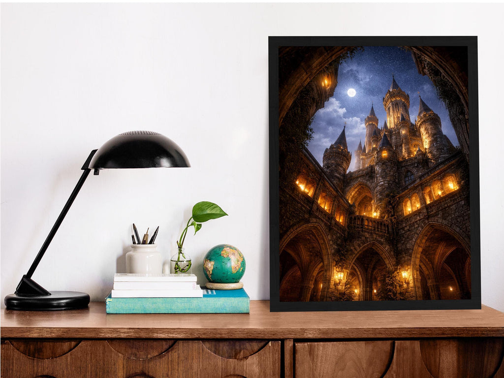 Moonlit Medieval Castle
