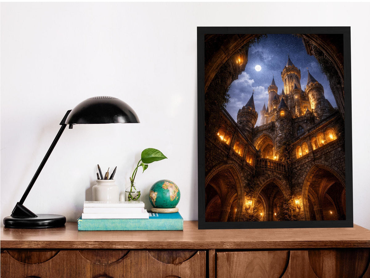 Moonlit Medieval Castle