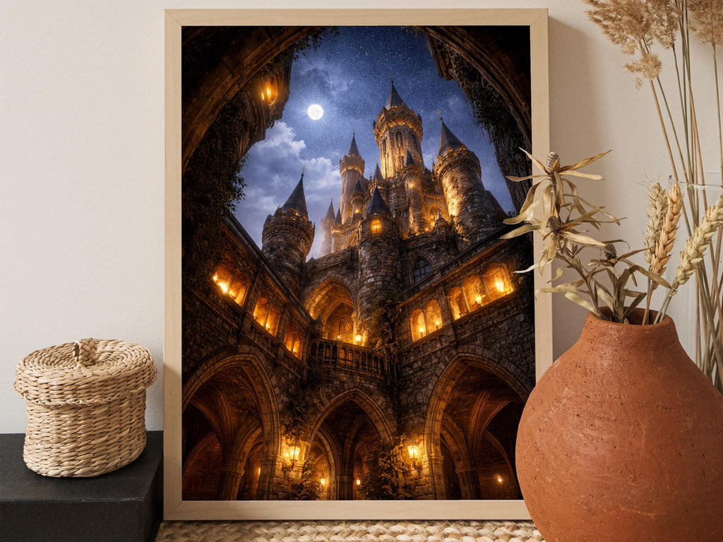 Moonlit Medieval Castle