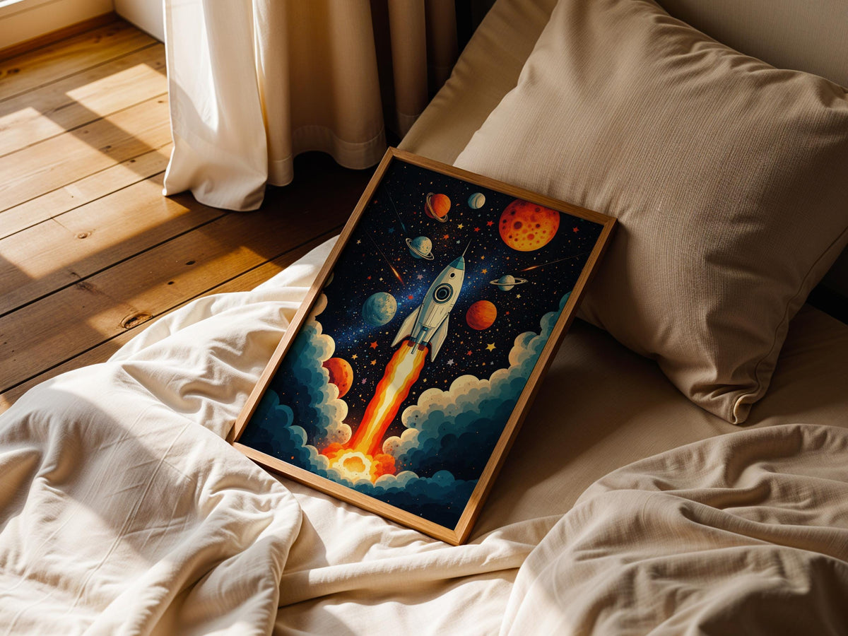 Retro Cosmic Rocket