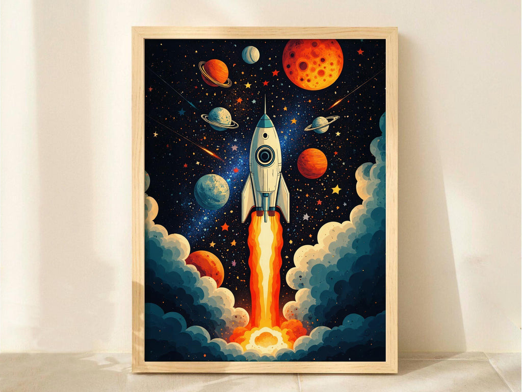 Retro Cosmic Rocket