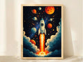 Retro Cosmic Rocket