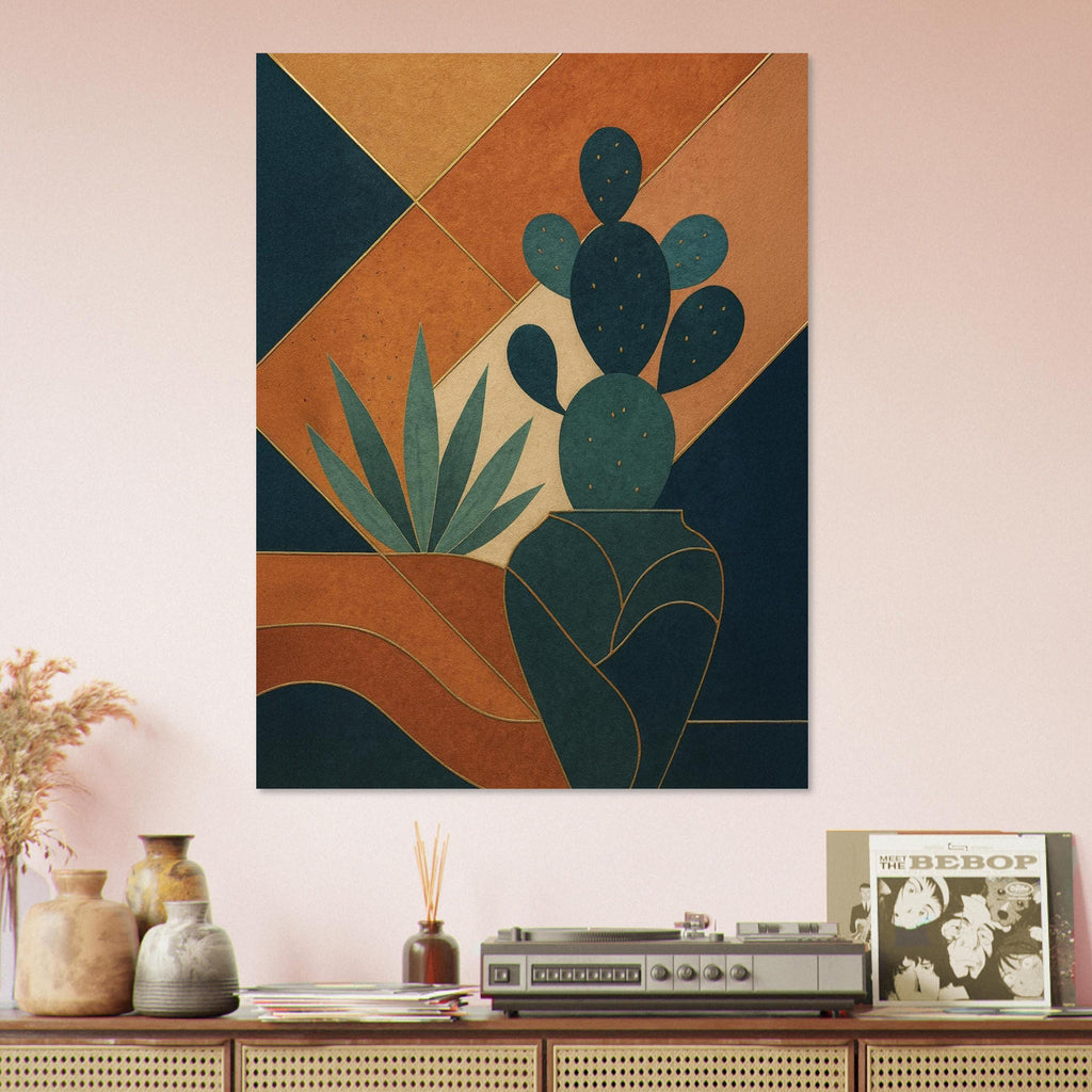 Abstract Desert Cactus