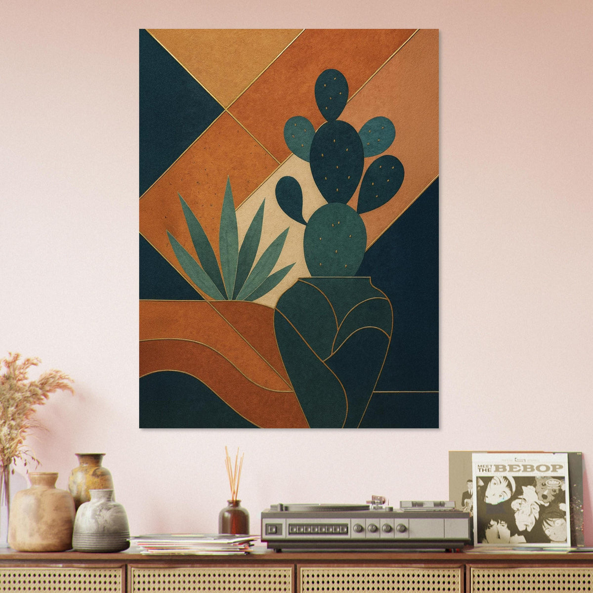 Abstract Desert Cactus
