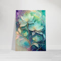 Teal Lotus Flower