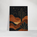 Golden Night Desert Cactus