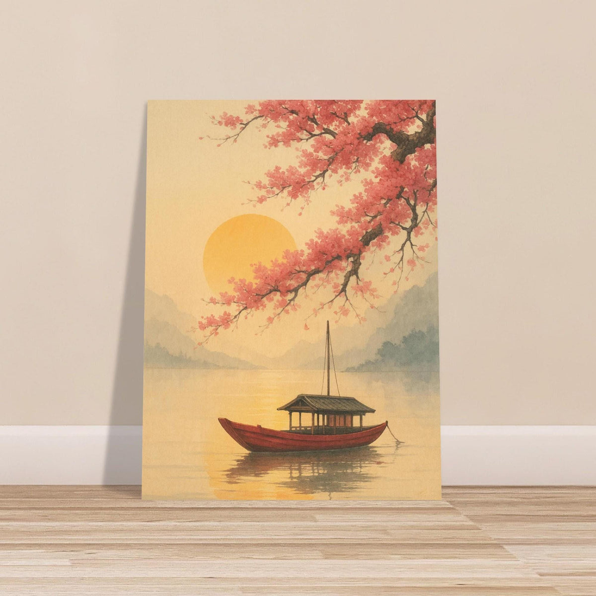 Japanese Cherry Blossom Boat