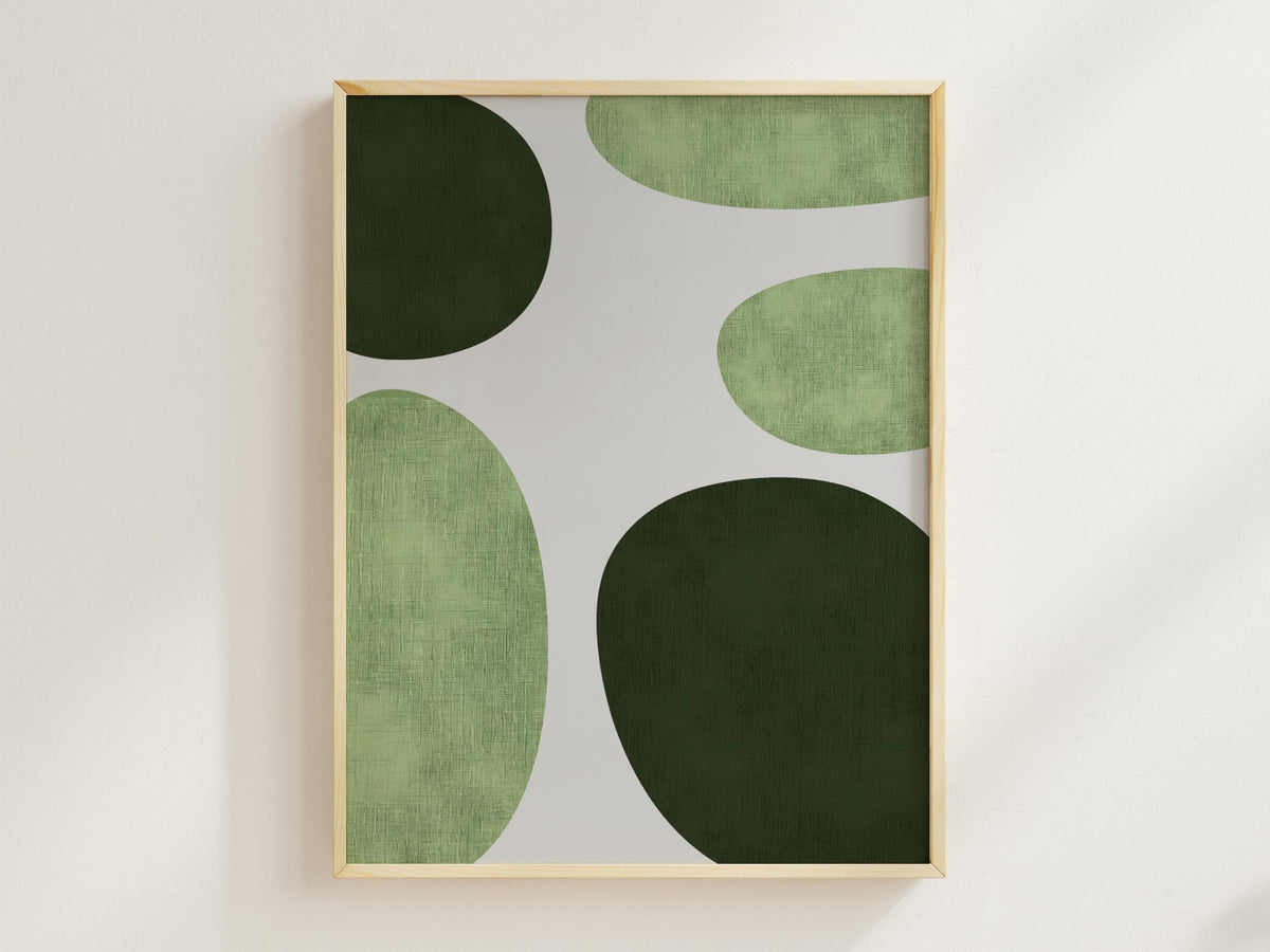 Green Mid Century Geometry