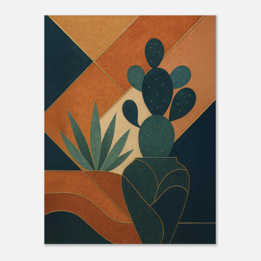 Abstract Desert Cactus