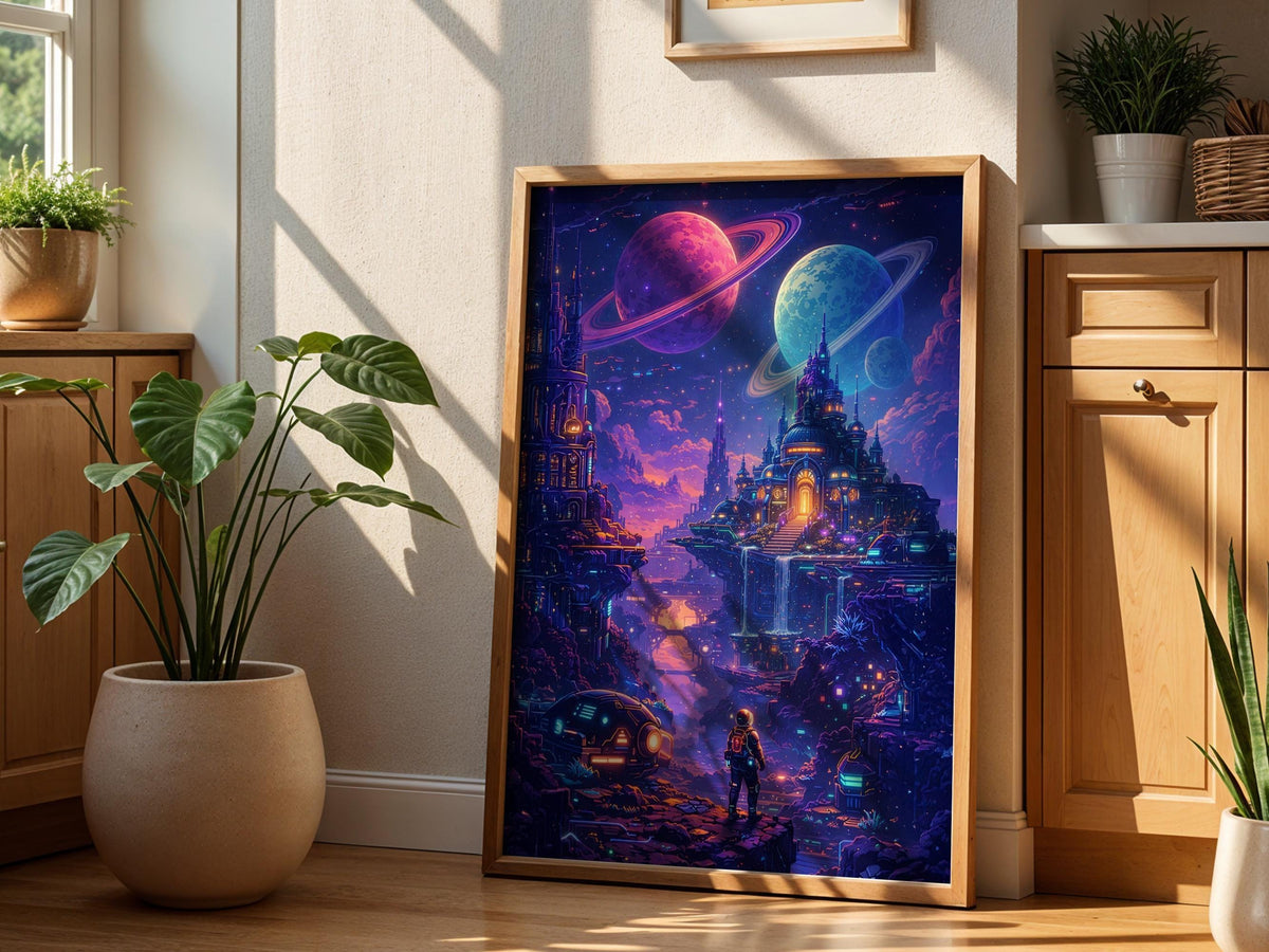 Neon Sci Fi City