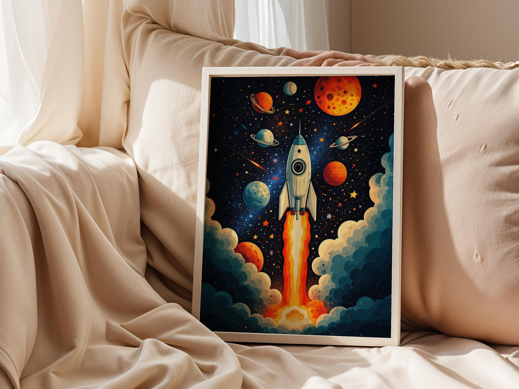 Retro Cosmic Rocket