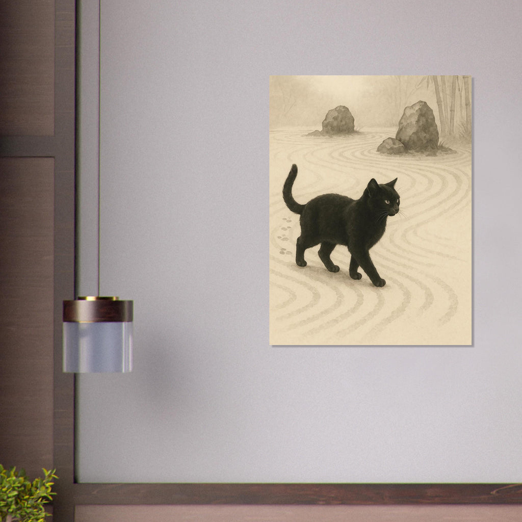 Black Cat Zen Garden