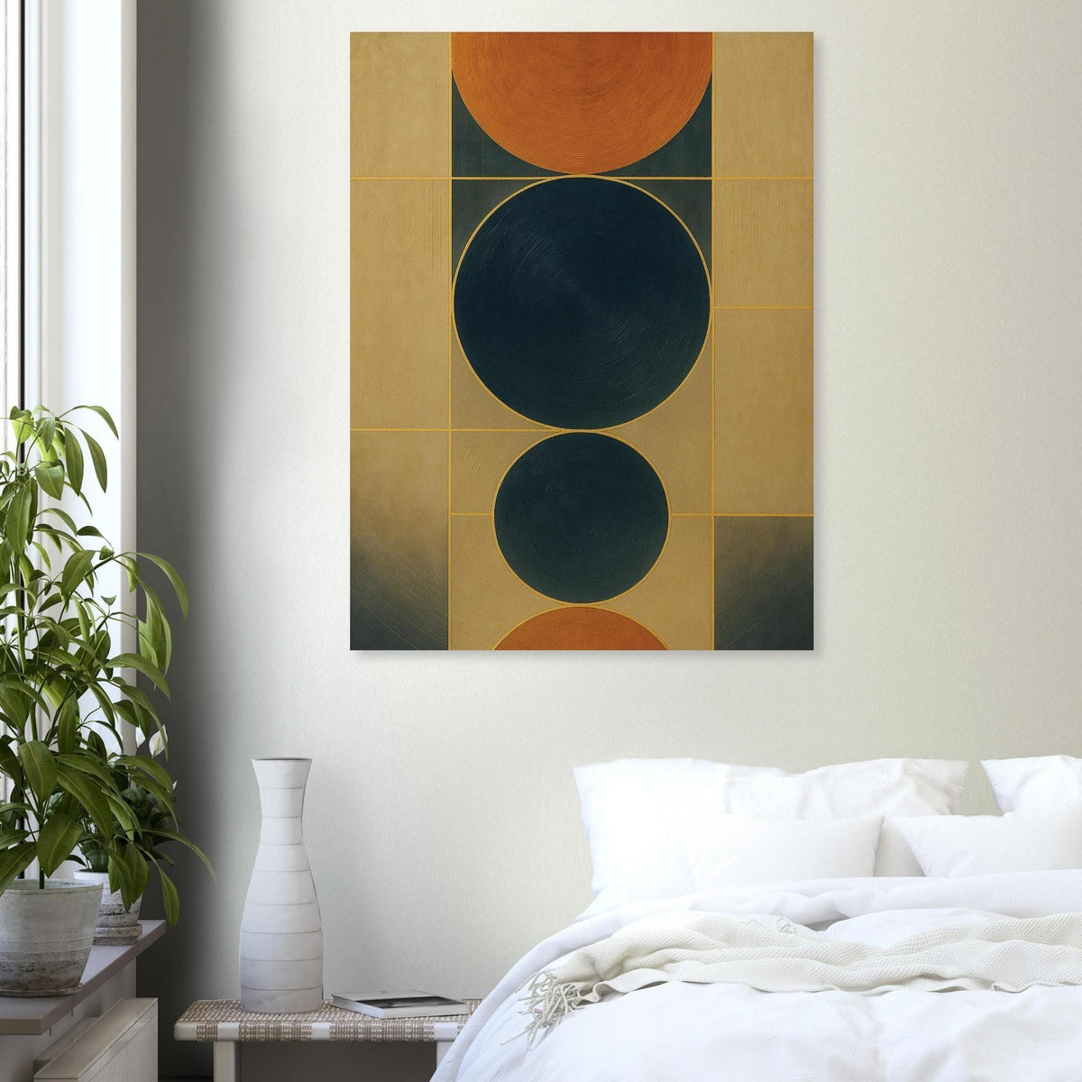 Celestial Blue Copper Geometry