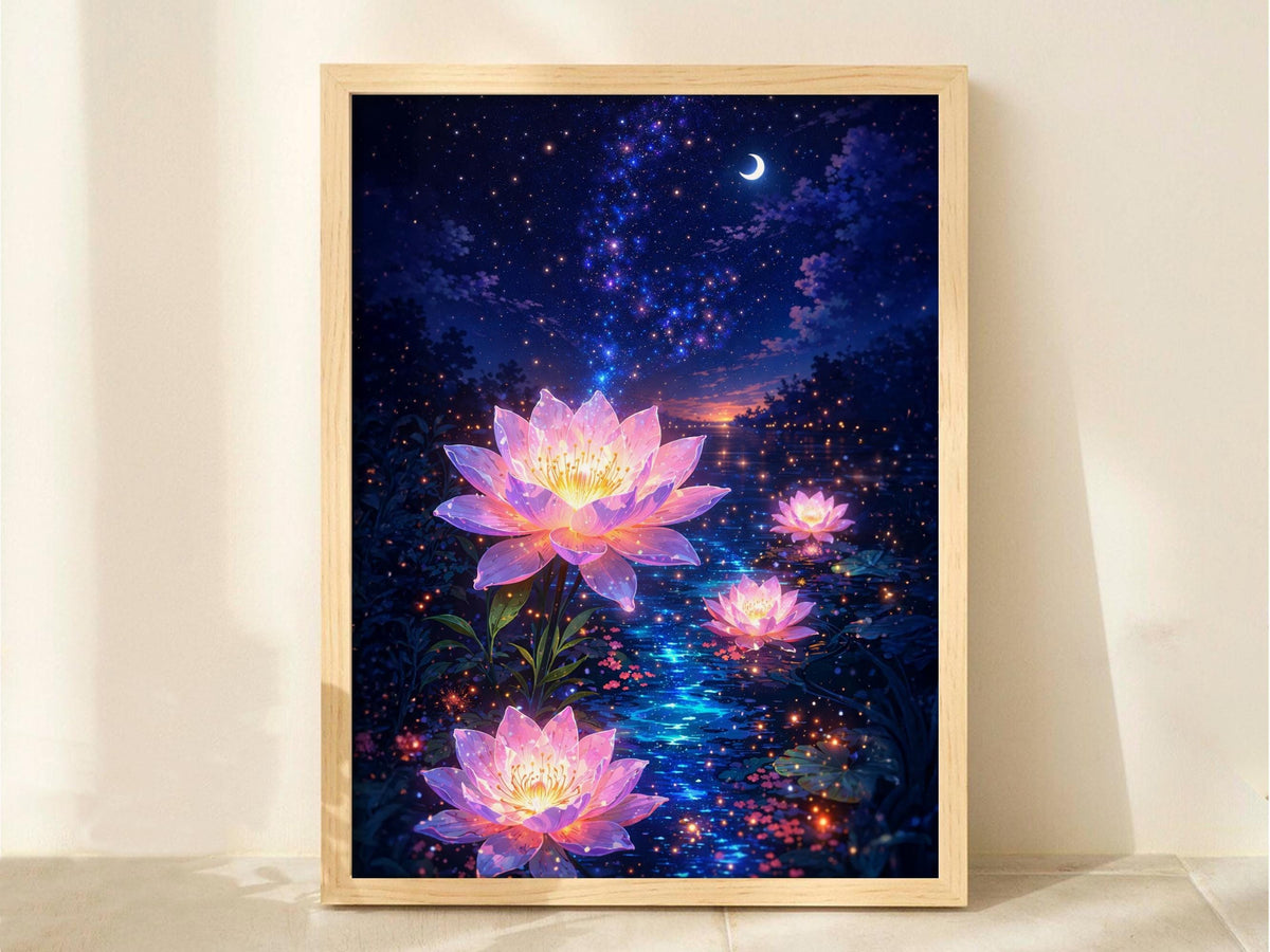 Starry Lotus Flowers