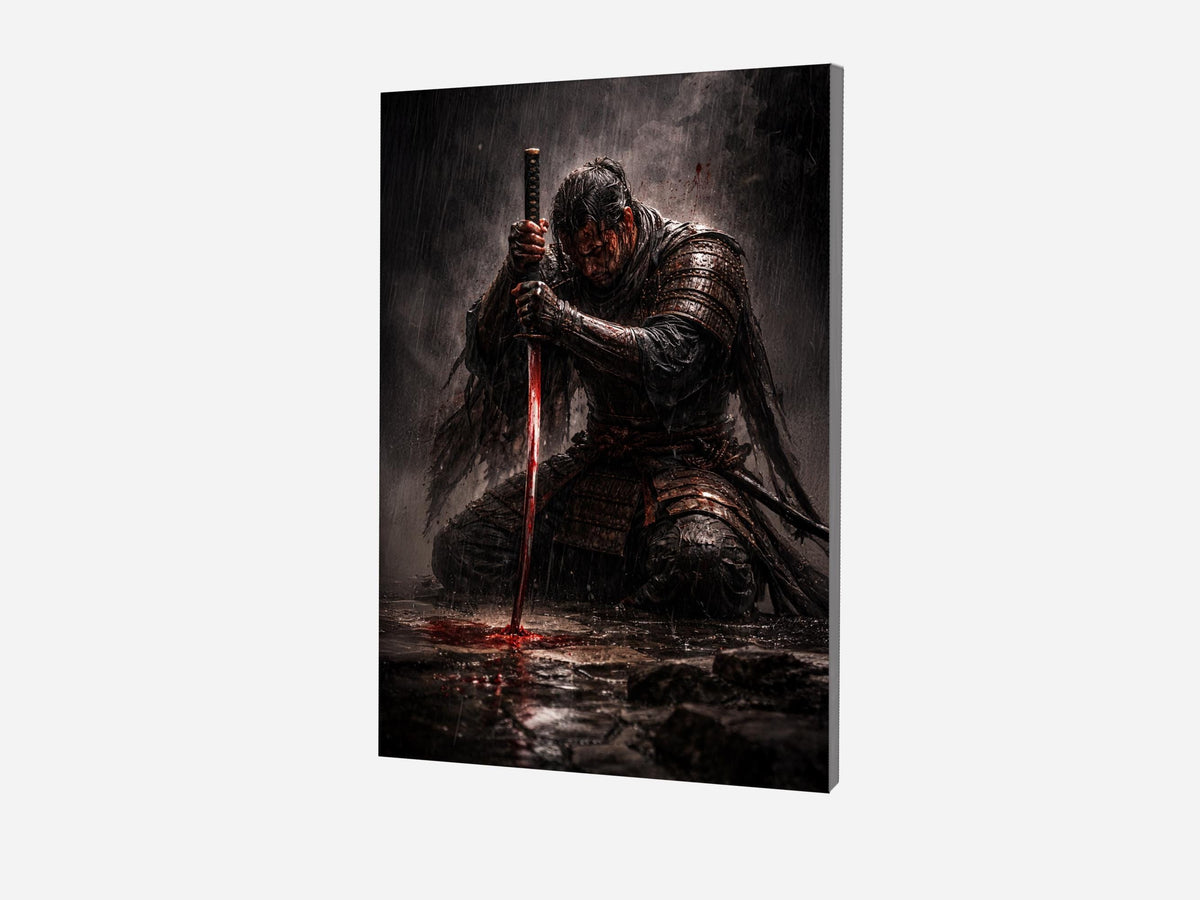 Kneeling Samurai with Katana